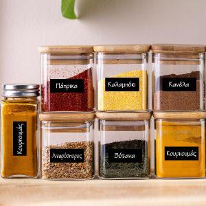 Sticker labels Herbs, Black