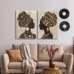 Canvas print African women, two panels
