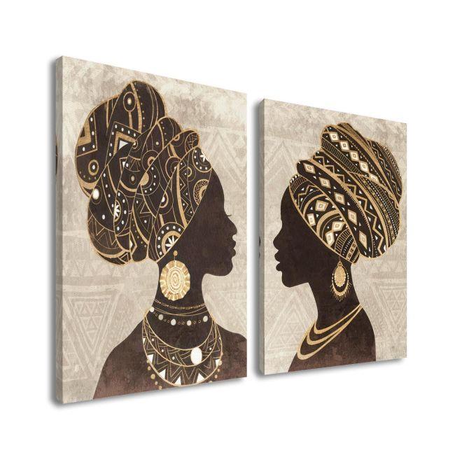 Canvas print African women, two panels