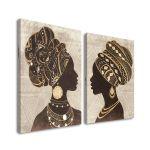 Canvas print African women, two panels