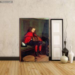 Canvas print My second sermon, Millais John Everett