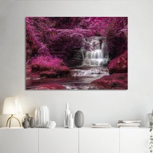 Πίνακας σε καμβά Καταρράκτης Alternate colored surreal waterfall Καμβάς τελαρωμένος, 1