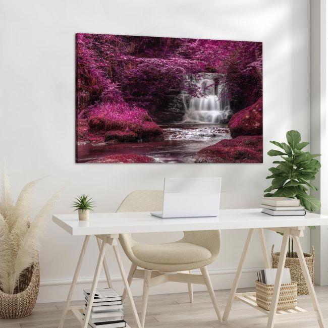 Πίνακας σε καμβά Καταρράκτης Alternate colored surreal waterfall Καμβάς τελαρωμένος, 4