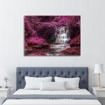 Πίνακας σε καμβά Καταρράκτης Alternate colored surreal waterfall Καμβάς τελαρωμένος, 5