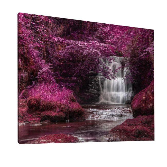 Canvas print Alternate colored surreal waterfall