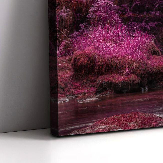 Canvas print Alternate colored surreal waterfall