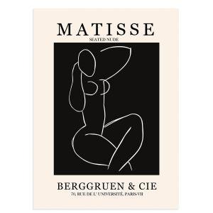 Αφίσα Έκθεσης Matisse Seated Nude  Αφίσα πόστερ με μαύρη κορνίζα 2