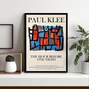 Αφίσα Έκθεσης Klee Paul The hour before one night αφίσα κάδρο  Αφίσα πόστερ με μαύρη κορνίζα