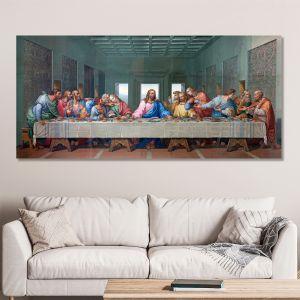 Canvas print The last supper, art I, Leonardo da Vinci panoramic