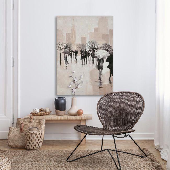 Canvas print Autumn evening in the city III