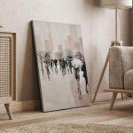 Canvas print Autumn evening in the city III