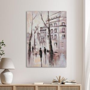 Canvas print Autumn evening in the city