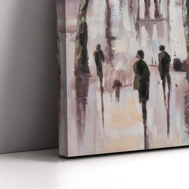 Canvas print Autumn evening in the city