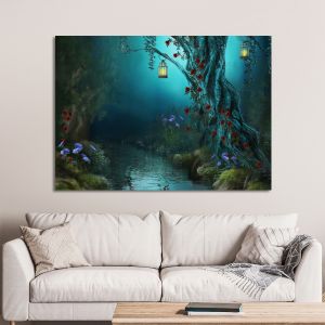 Canvas print Mystery river
