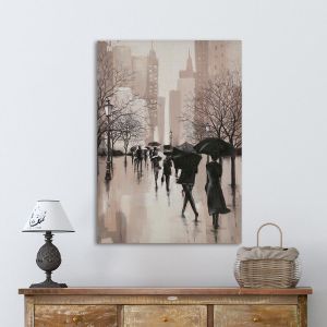 Canvas print Autumn evening in the city II