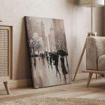 Canvas print Autumn evening in the city II