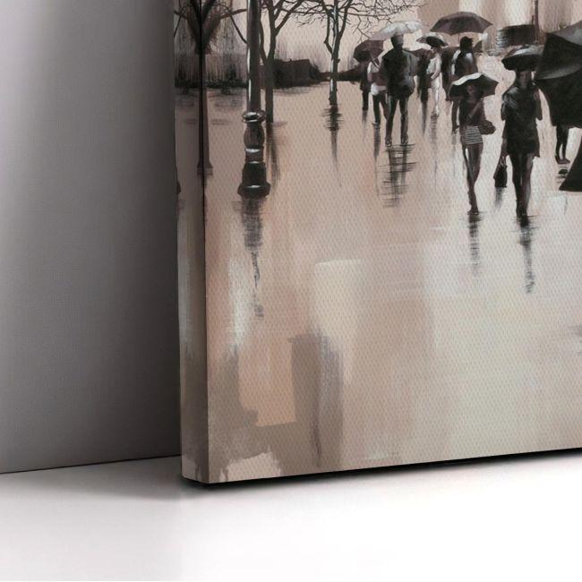 Canvas print Autumn evening in the city II