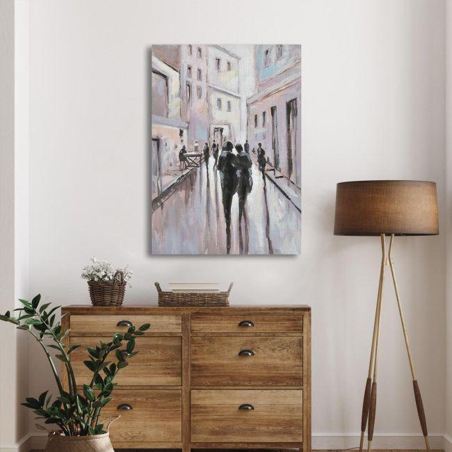Canvas print Autumn evening in the city I