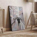 Canvas print Autumn evening in the city I