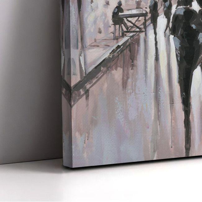 Canvas print Autumn evening in the city I