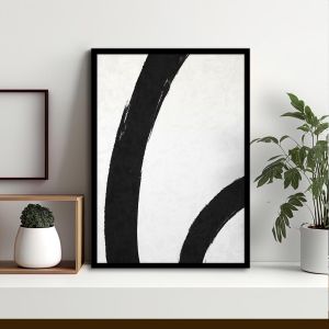 Abstract curved lines II αφίσα κάδρο  Αφίσα πόστερ με μαύρη κορνίζα