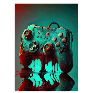 Controler in retro αφίσα κάδρο  Αφίσα πόστερ με μαύρη κορνίζα 2