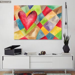 Canvas print Happiness, water colors