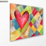 Canvas print Happiness, water colors