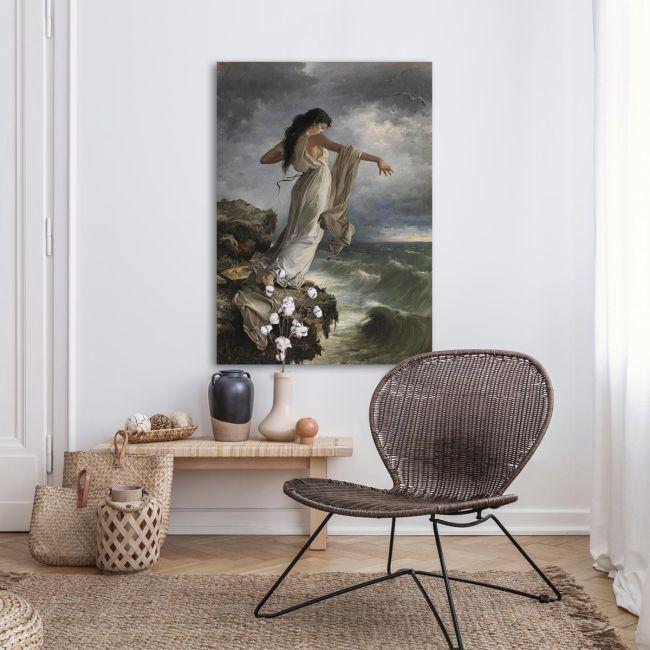 Canvas print Death of Sappho, Miguel Carbonell Selva