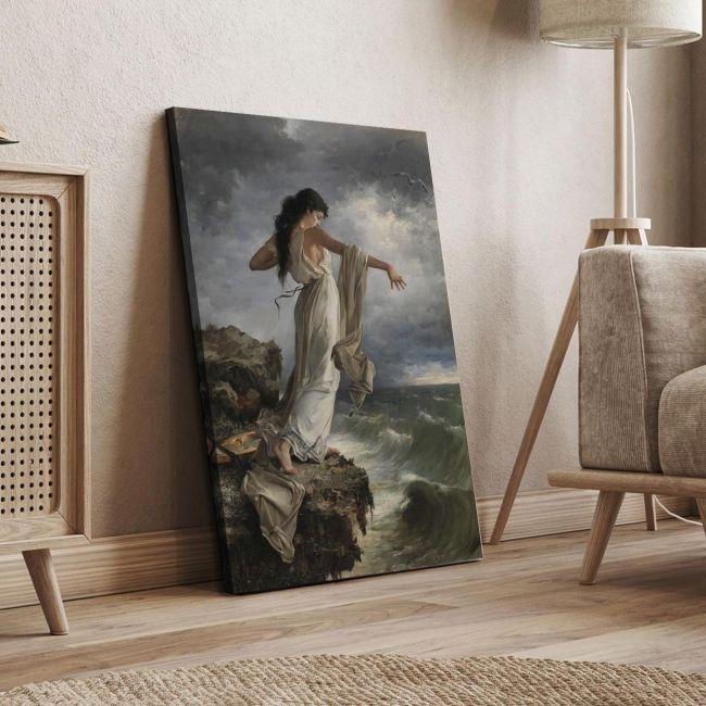 Canvas print Death of Sappho, Miguel Carbonell Selva