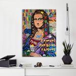 Canvas print Mona Lisa graffiti I