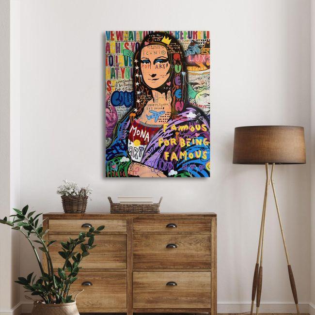 Canvas print Mona Lisa graffiti I