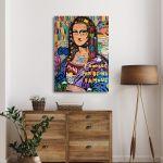 Canvas print Mona Lisa graffiti I