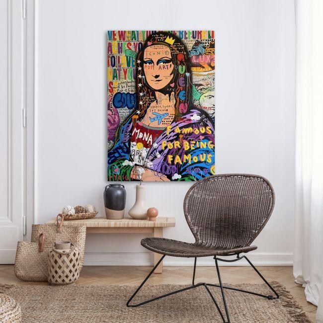 Canvas print Mona Lisa graffiti I