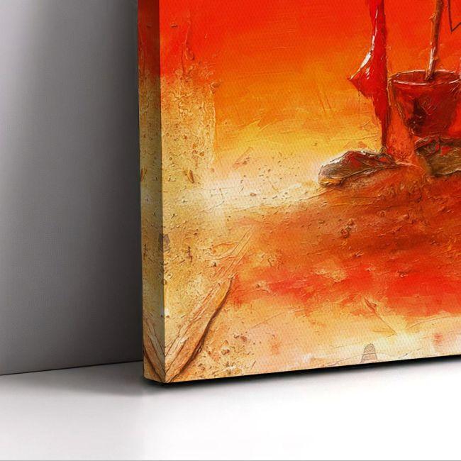 Canvas print, Sunset in Africa II, vertical