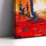 Canvas print, Sunset in Africa I, vertical