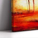 Canvas print, Sunset in Africa, vertical