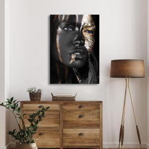 Πίνακας σε καμβά Golden mask I Καμβάς τελαρωμένος Όψη 1 2