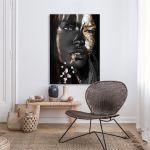 Πίνακας σε καμβά Golden mask I Καμβάς τελαρωμένος