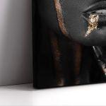 Canvas print, Golden mask I