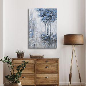 Πίνακας σε καμβά Trees in blue hue Καμβάς τελαρωμένος Όψη 1 2