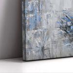 Canvas print, Trees in blue hue