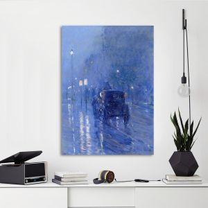 Canvas print, Rainy midnight, Hassam C