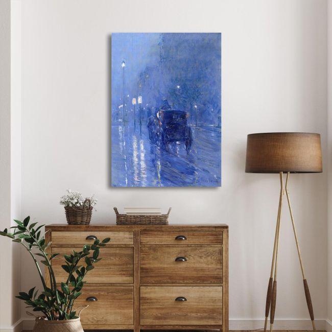 Canvas print, Rainy midnight, Hassam C
