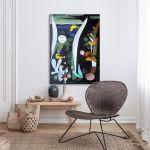 Canvas print Paesaggio (detail), Klee P.