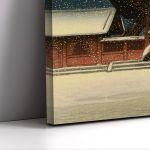 Canvas print Snow at Zozoji temple, Kawase Hasui