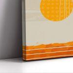 Canvas print, African woman at sunset I