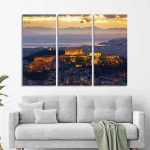 Πίνακας σε καμβά Παρθενώνας, Parthenon Athens, τρίπτυχος