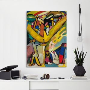 Πίνακας ζωγραφικής Study for improvisation Kandinsky W. Καμβάς τελαρωμένος