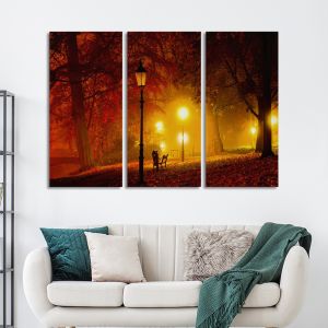 Canvas print Light path,3 panels